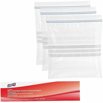 Genuine Joe Food Storage Bags, Clear, 9 / Carton, GJO11574CT