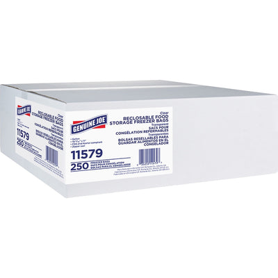 Genuine Joe Freezer Storage Bags, Clear, 6 / Carton, GJO11579CT