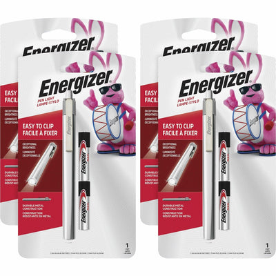 Energizer LED Pen Light, Silver, 4 / Carton, EVEPLED23AEHCT