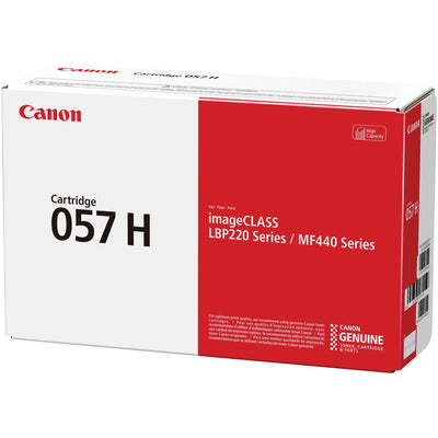 Canon 057 Original High Yield Laser Toner Cartridge - Black -, CNMCRG057H