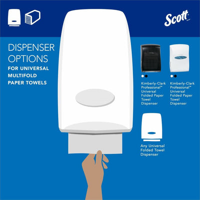 Kimberly-Clark Scott Multifold Paper Towels with Absorbency Pockets, Soft Wheat, 1 Carton, KCC03650