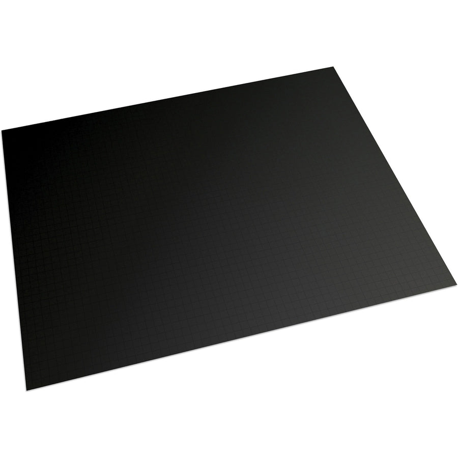 Ghostline Faint 1/2" Grid Foam Board, Black, Polystyrene, 187.5 mil, Smooth Surface, 10 / Carton, PACCAR12007