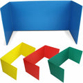 Flipside Tri-fold StudyCarrel, Assorted Colors, 12 / Pack, FLP19279