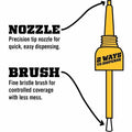 Gorilla Glue Gorilla Brush & Nozzle Super Glue, Clear, GOR7500101