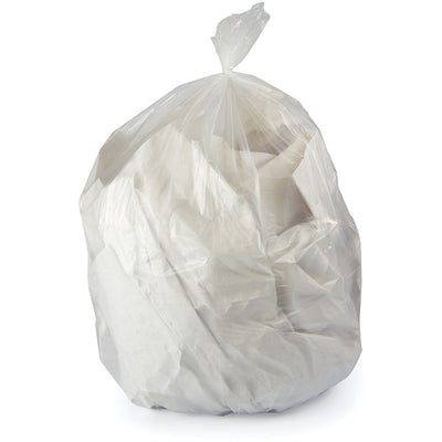 Novolex Heritage 2 Mil Linear Low-Density Polyethylene Clear Can Liners, 100 / Carton, HERH8850QC