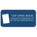 Roaring Spring Paper Spring Flipper Notebook, 11 1/2" x 8 1/2", 24 / Carton, ROA11186CS