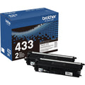 Brother TN-433 Original High Yield Laser Toner Cartridge - Twin-pack - Black - 1 Box, BRTTN4332PK