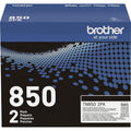Brother TN-850 Original High Yield Laser Toner Cartridge - Twin-pack - Black - 1 Box, BRTTN8502PK
