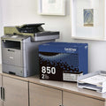 Brother TN-850 Original High Yield Laser Toner Cartridge - Twin-pack - Black - 1 Box, BRTTN8502PK