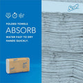 Kimberly-Clark Scott Multifold Narrow Width Paper Towels with Absorbency Pockets, White, 16 / Carton, KCC37490