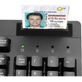 Adesso EasyTouch 630SB-TAA - Smart Card Reader Keyboard (TAA Compliant), Black, ADEAKB630SBTAA