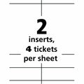 Avery Vertical Name Badges with Tickets Kit for Laser and Inkjet Printers, 4-1/4" x 6", White, 1 Box, AVE8521