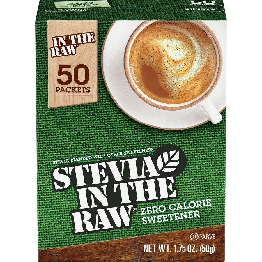 Stevia In The Raw Natural Sweetener Packets, No Preservatives, 50 / Box, SMU75050