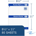 Roaring Spring Paper Spring Graph Filler Paper, 11" x 8 1/2", 1 Carton, ROA20097CS