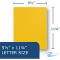 Roaring Spring Paper Spring Letter Fastener Folder, Yellow, 8 1/2" Width x 11" Length, 1 Carton, ROA54125CS