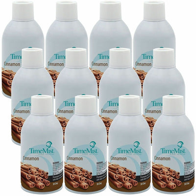 Amrep TimeMist Cinnamon Premium Air Freshener Spray, Clear, 12 / Carton, TMS1042746CT