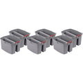 Rubbermaid Commercial 19 QT Double Pail, Gray, 6 / Carton, RCP262888GYCT
