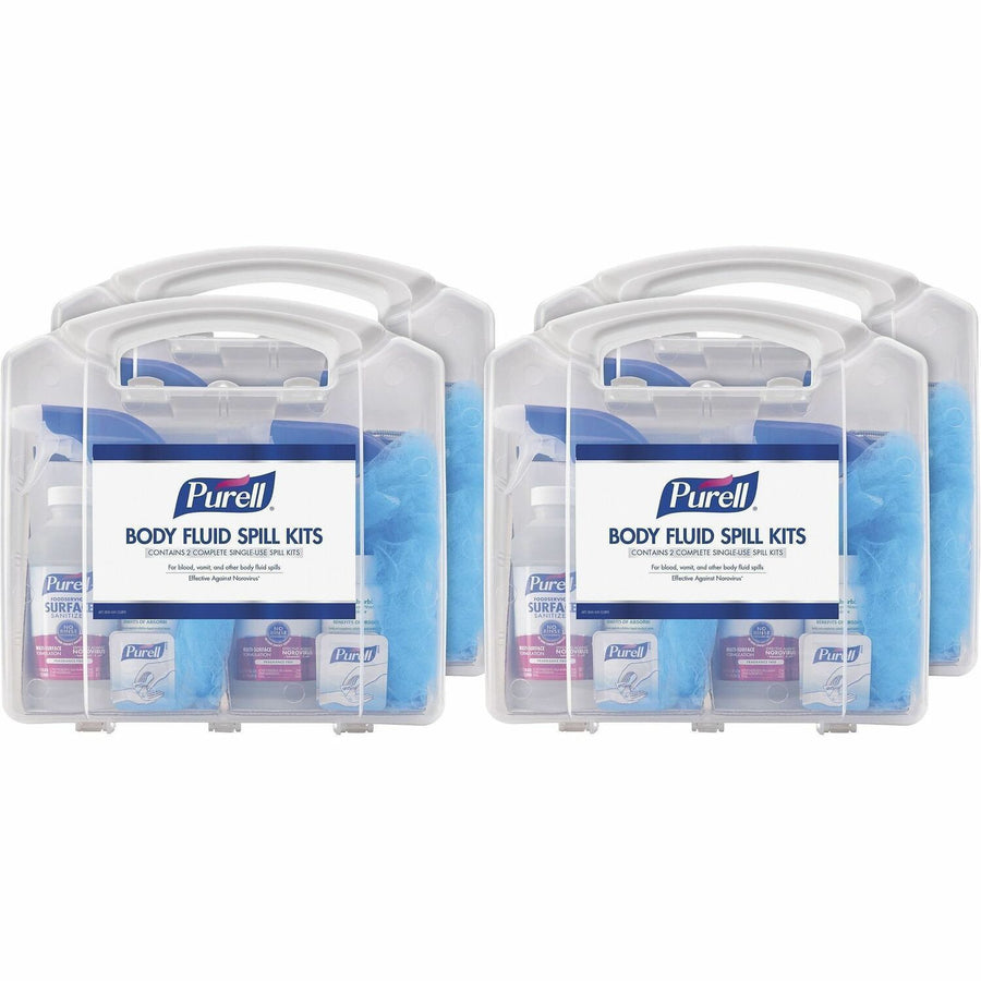 PURELL® Body Fluid Spill Kit, Clear, 8 / Carton, GOJ384108CLMSCT