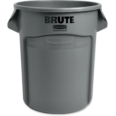 Rubbermaid Commercial Brute 20-Gallon Vented Containers, Gray, RCP262000GYCT