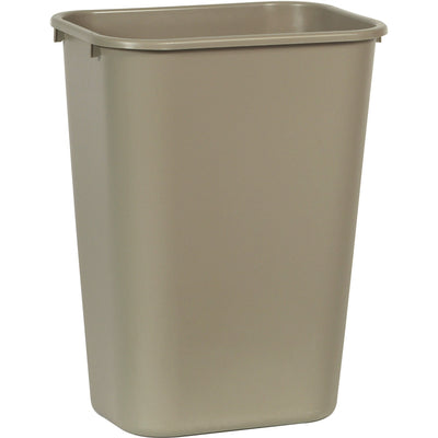 Rubbermaid Commercial 41 QT Large Deskside Wastebaskets, Beige, 10.25 gal, RCP295700BGCT
