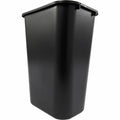 Rubbermaid Commercial 41 QT Large Deskside Wastebaskets, Black, 10.25 gal, RCP295700BKCT