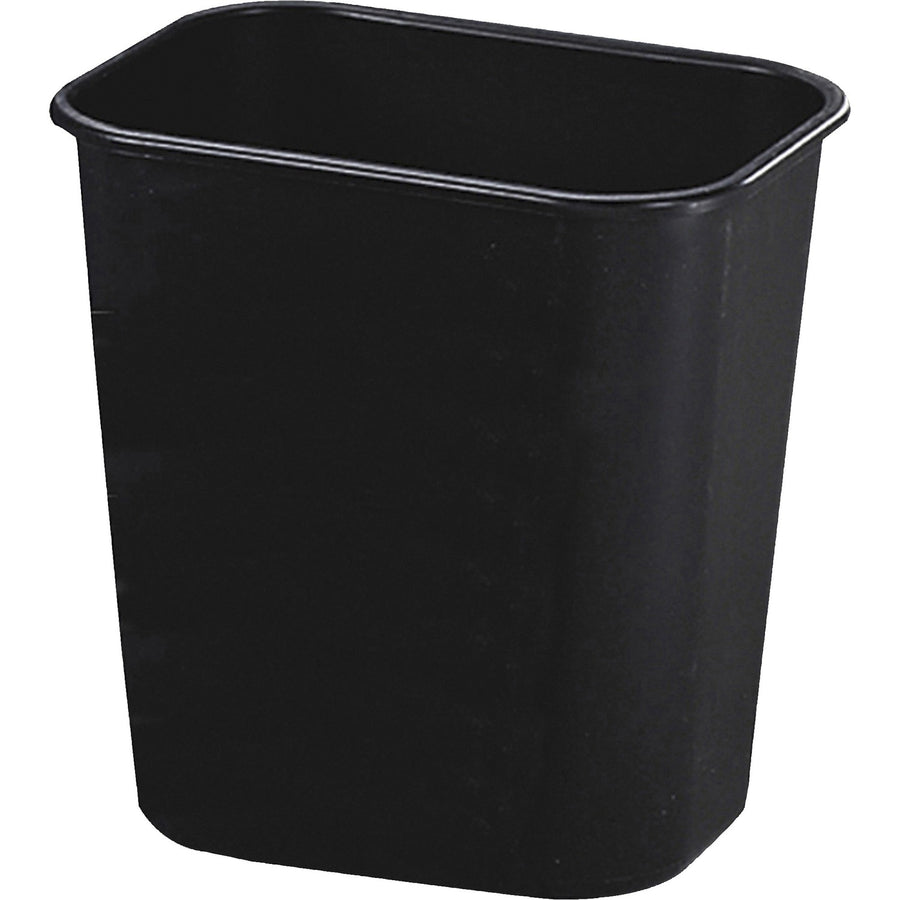 Rubbermaid Commercial 13 QT Standard Deskside Wastebaskets, 8.3" x 12.1", Black, Plastic, 3.25 gal, Durable, 12 / Carton, RCP295500BKCT