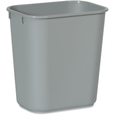 Rubbermaid Commercial 13 QT Standard Deskside Wastebaskets, Gray, 3.25 gal, RCP2955GYCT