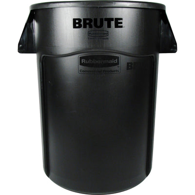 Rubbermaid Commercial Brute 44-Gallon Vented Utility Containers, Black, RCP264360BKCT