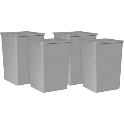 Rubbermaid Commercial Untouchable 35-gallon Container, Gray, RCP3958GYCT