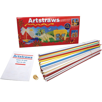 Dixon Ticonderoga Artstraws Paper Tubes, Assorted, 300 / Box, PACAC9017