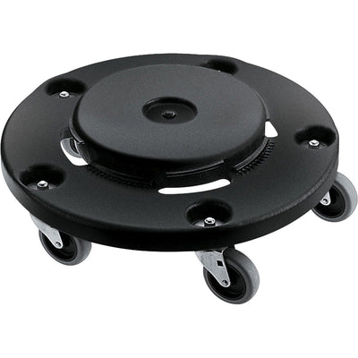 Rubbermaid Commercial Brute Easy Twist Round Dollies, Black, 2 / Carton, RCP264000BKCT