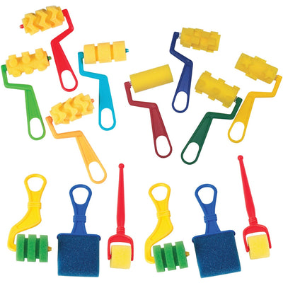 Dixon Ticonderoga Creativity Street Foam Rollers & Brush Pack, Assorted, 14 / Set, PACAC9852
