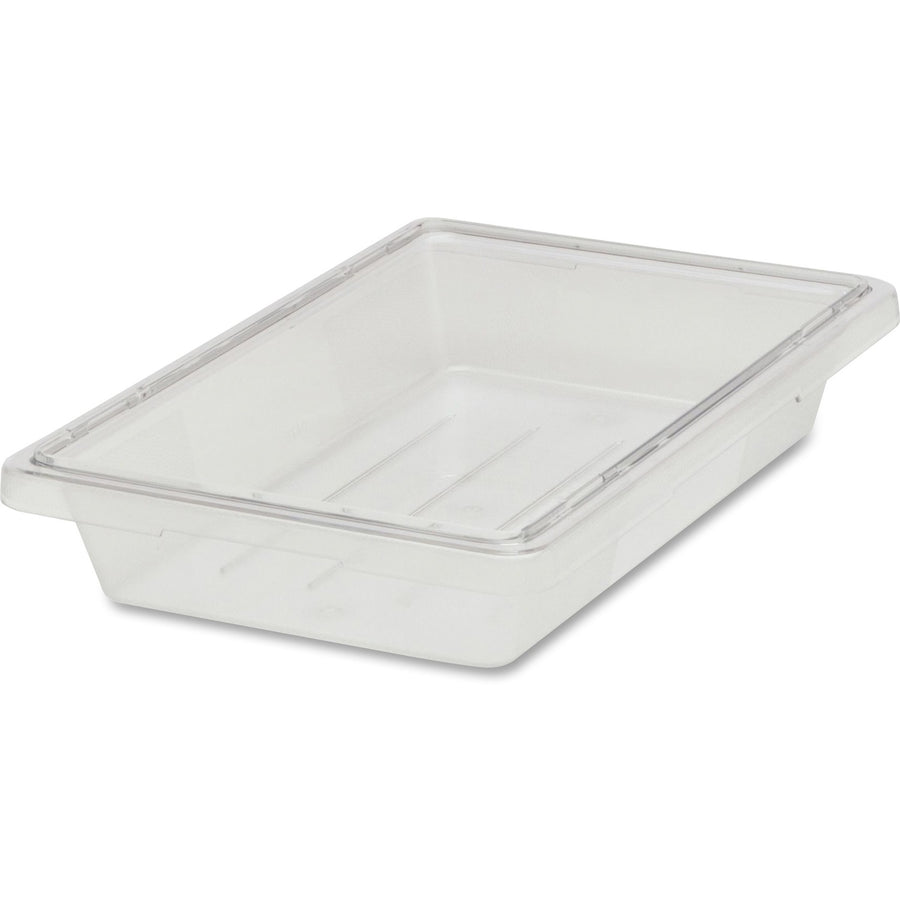 Rubbermaid Commercial 5-Gallon Food/Tote Boxes, Clear, Polycarbonate, 6 / Carton, RCP3304CLECT