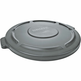 Rubbermaid Commercial Brute 55-gallon Container Lid, Gray, 3 / Carton, RCP265400GYCT