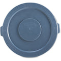 Rubbermaid Commercial Brute 55-gallon Container Lid, Gray, 3 / Carton, RCP265400GYCT