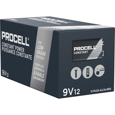 Duracell 9-Volt Alkaline Batteries, 12-Packs, Copper, 6 / Carton, DURPC1604BKDCT