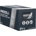 Duracell Procell by 9-Volt Alkaline Batteries, 12-Packs, Copper, 6 / Carton, DURPC1604BKDCT