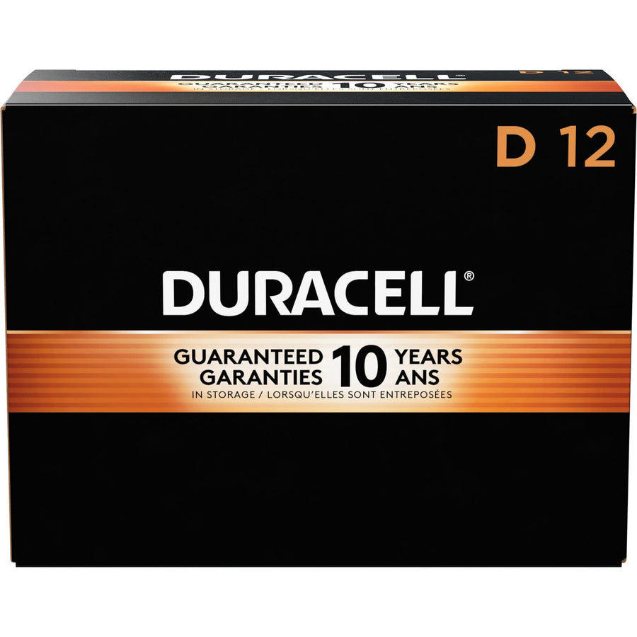 Duracell Coppertop Alkaline D Battery Boxes of 12, Gold, 6 / Carton, DUR01301CT