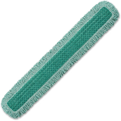 Rubbermaid Commercial HYGEN 48" Fringed Dust Mop Pad, Green, 6 / Carton, RCPQ449CT