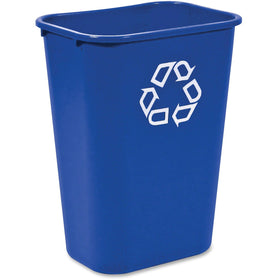 Rubbermaid Commercial Large Recycling Wastebasket, Blue, 10.31 gal, RCP295773BLUECT