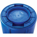 Rubbermaid Commercial Brute 32-Gallon Vented Recycling Containers, Blue, RCP263273CT