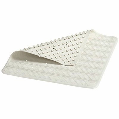 Rubbermaid Commercial Safti Grip Large Bath Mat, White, 12 / Carton, RCP1982726CT