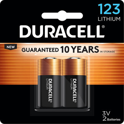 Duracell Lithium Photo Battery 2-Packs, Black, 6 / Carton, DURDL123AB2CT