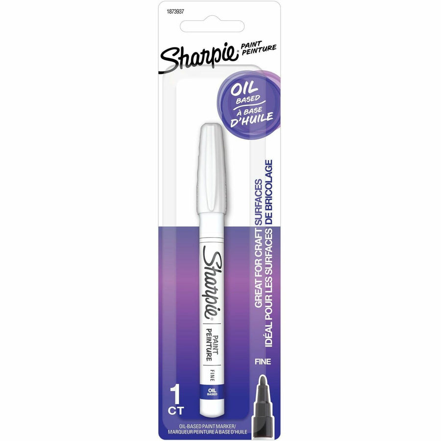 Sharpie Oil Based Paint, White, Plastic, Permanent, 1 / Pack, SAN1873937