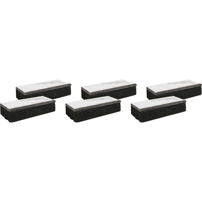 Lorell Chalkboard Erasers, Black, 6 / Bundle, LLR1BD
