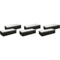 Lorell Chalkboard Erasers, Black, 6 / Bundle, LLR1BD