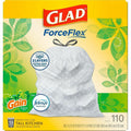 The Clorox Glad ForceFlex Tall Kitchen Drawstring Trash Bags, White, 1 Box, CLO79114