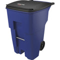 Newell Rubbermaid Commercial Brute 95-gallon Rollout Container, Blue, RCP9W2273BLU