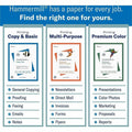 International Paper Company Hammermill Copy Plus 3HP Paper - White, 8 1/2" x 11", 10 / Carton, HAM105031CT