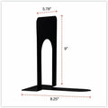 Universal Bookend, Black, 1 Pair, UNV54091
